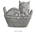 Load image into Gallery viewer, Kitten in Basket - Stocking or Basket Holder