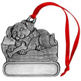 Load image into Gallery viewer, Puppy on Pillow - Ornament - Engravable