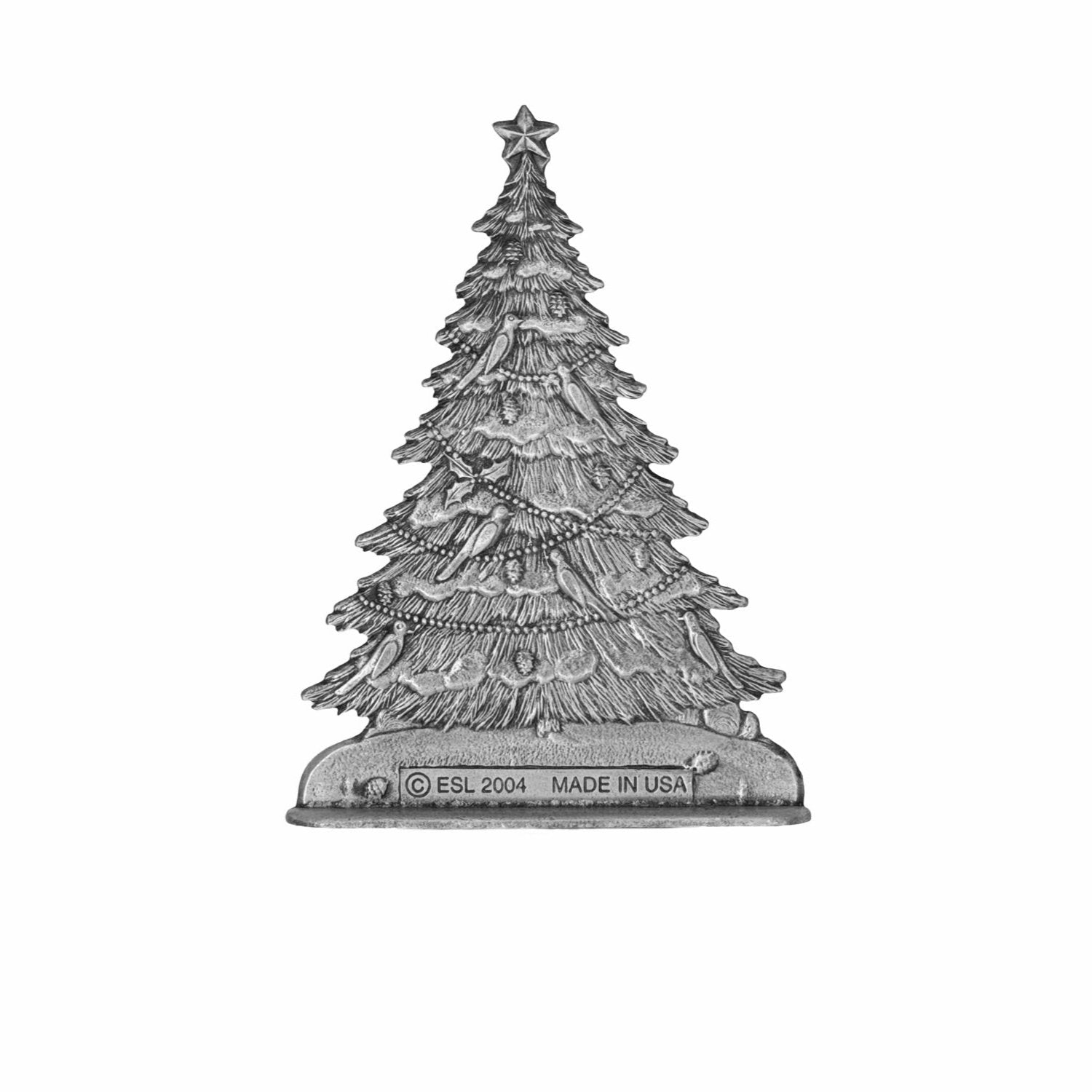 Christmas Tree with Outdoor Animals - Stocking or Basket Holder - Engravable