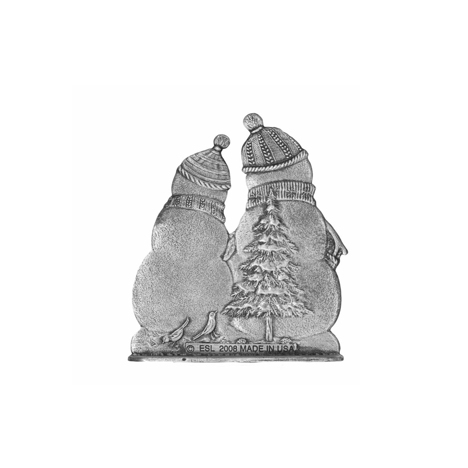 Snowman Pair - Stocking or Basket Holder