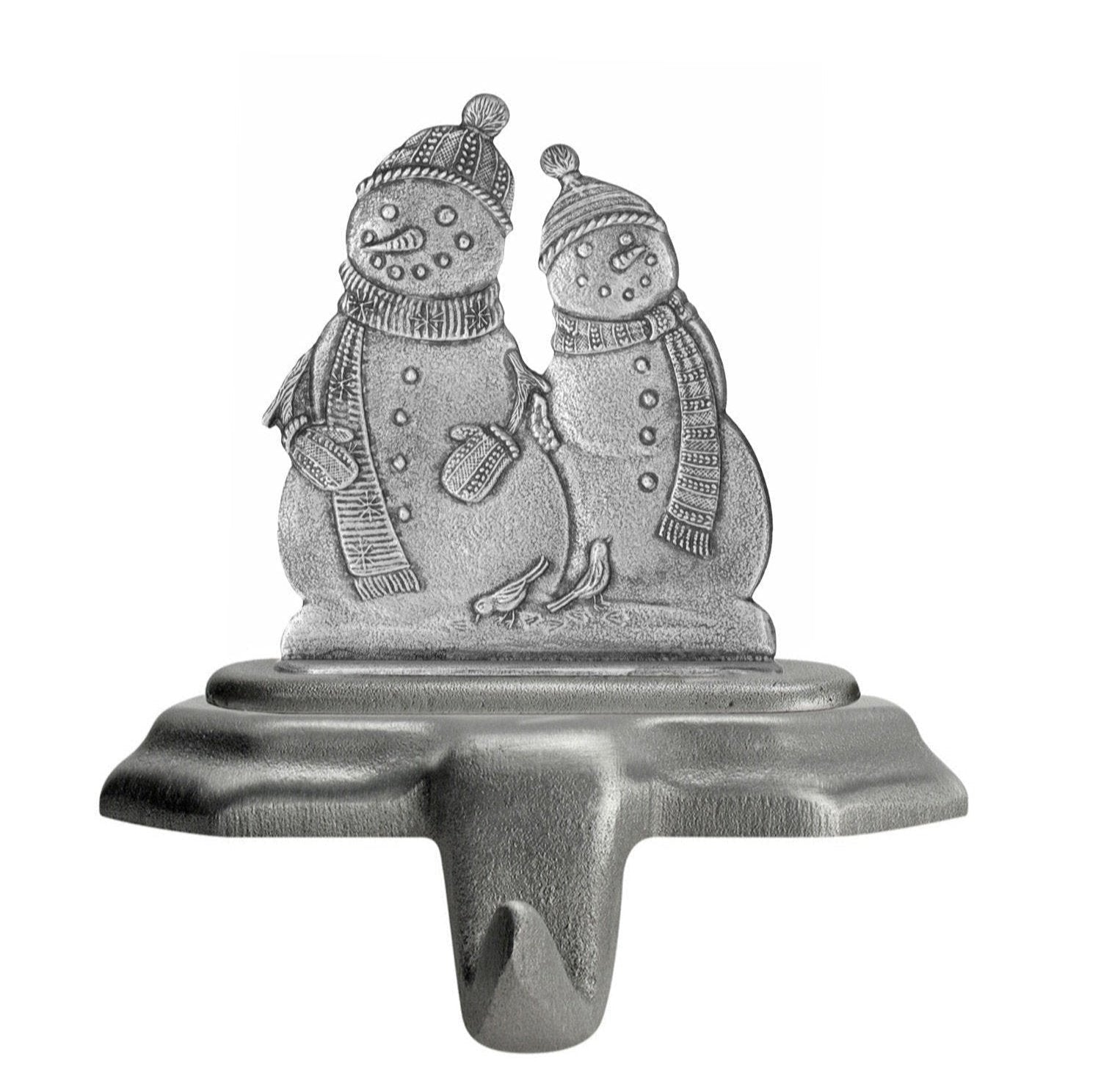 Snowman Pair - Stocking or Basket Holder