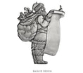 Load image into Gallery viewer, Santa with List - Stocking or Basket Holder - Engravable