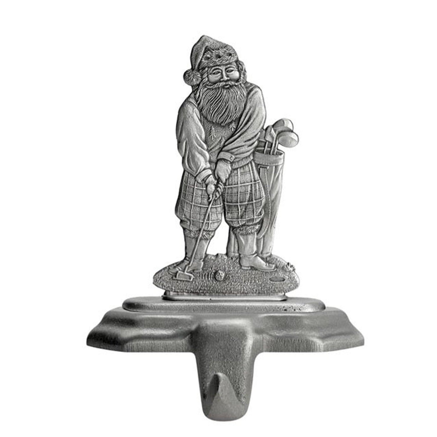 Santa Golfing - Stocking or Basket Holder