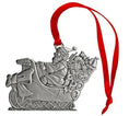 Load image into Gallery viewer, Santa in Sleigh with Bow - Mini Ornament