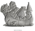 Load image into Gallery viewer, Santa Canoeing - Ornament