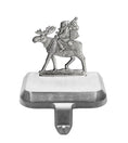 Load image into Gallery viewer, Santa on Moose - Stocking or Basket Holder - Engravable