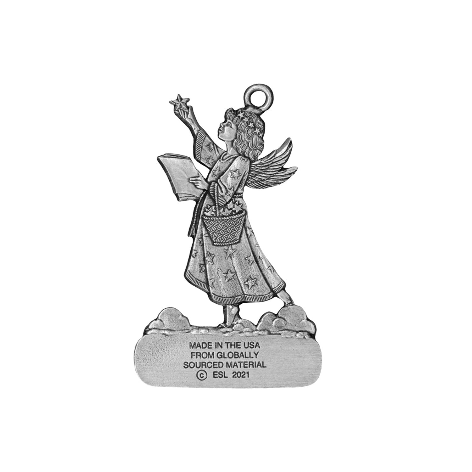Angel with Music - Ornament - Engravable