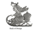 Load image into Gallery viewer, Angel with Stars on Sled - Ornament
