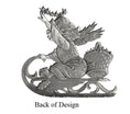 Load image into Gallery viewer, Angel with Stars on Sled - Mini Ornament