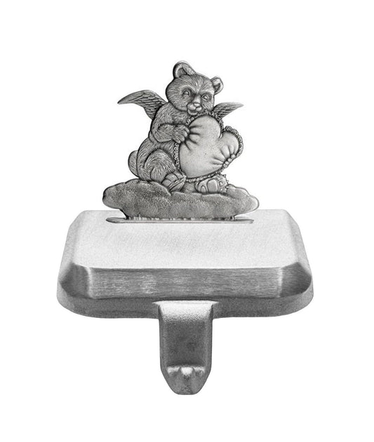 Bear Angel with Heart- Stocking or Basket Holder - Engravable