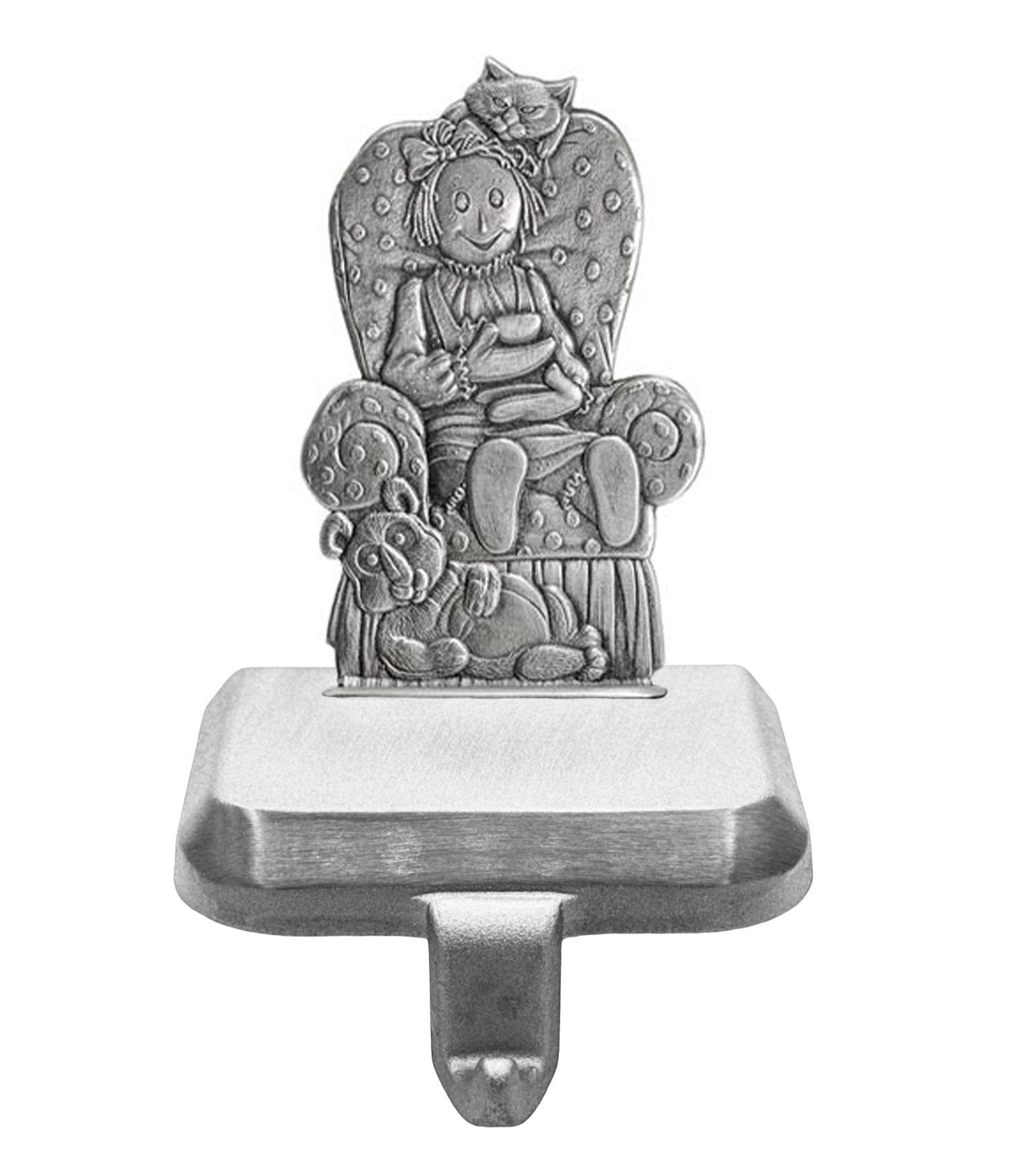 Girl Rag Doll- Stocking or Basket Holder - Engravable