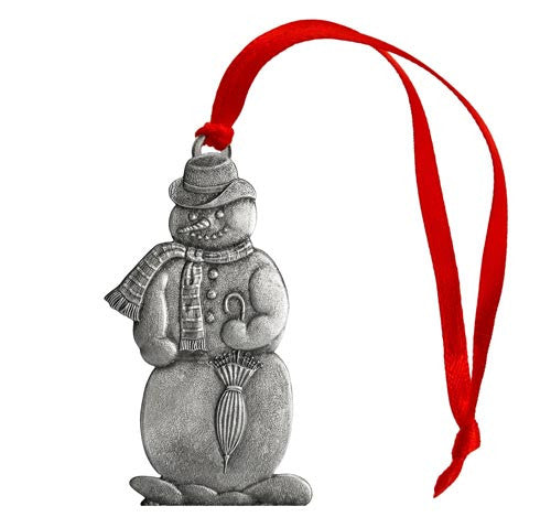 Snowman with Umbrella - Mini Ornament