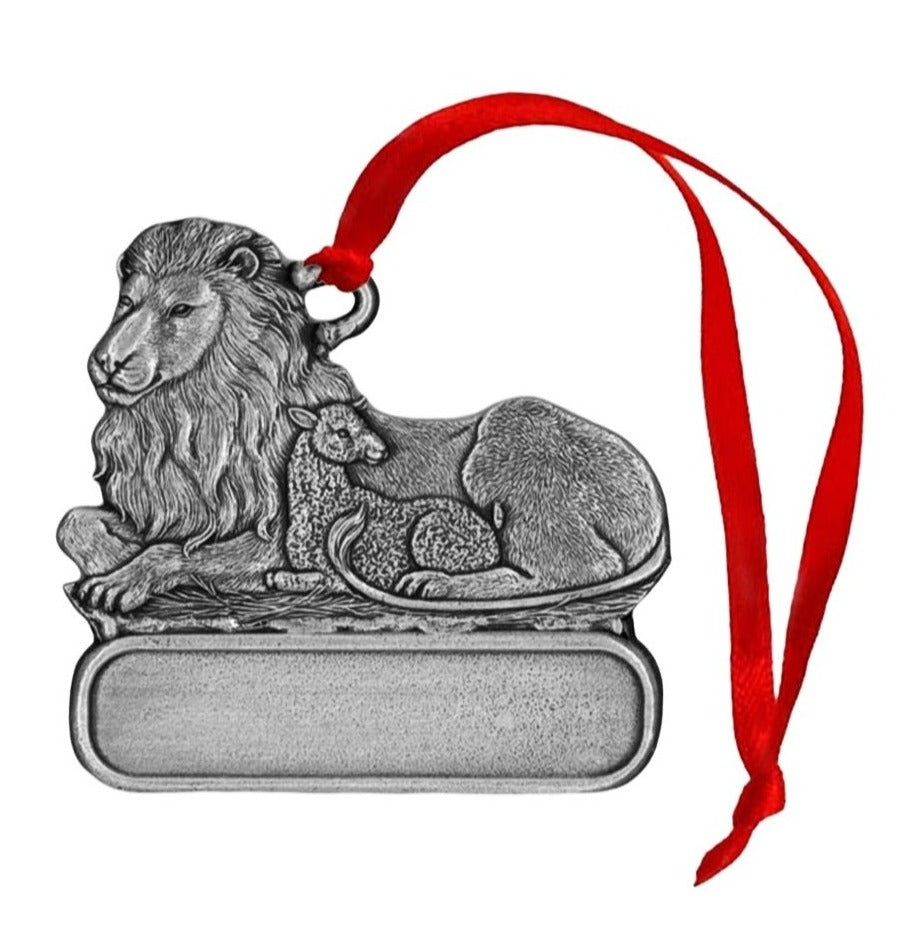 Lion & Lamb - Ornament - Engravable