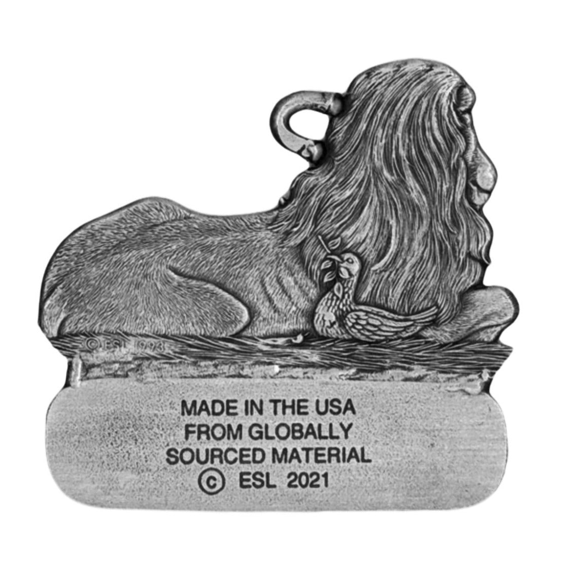 Lion & Lamb - Ornament - Engravable