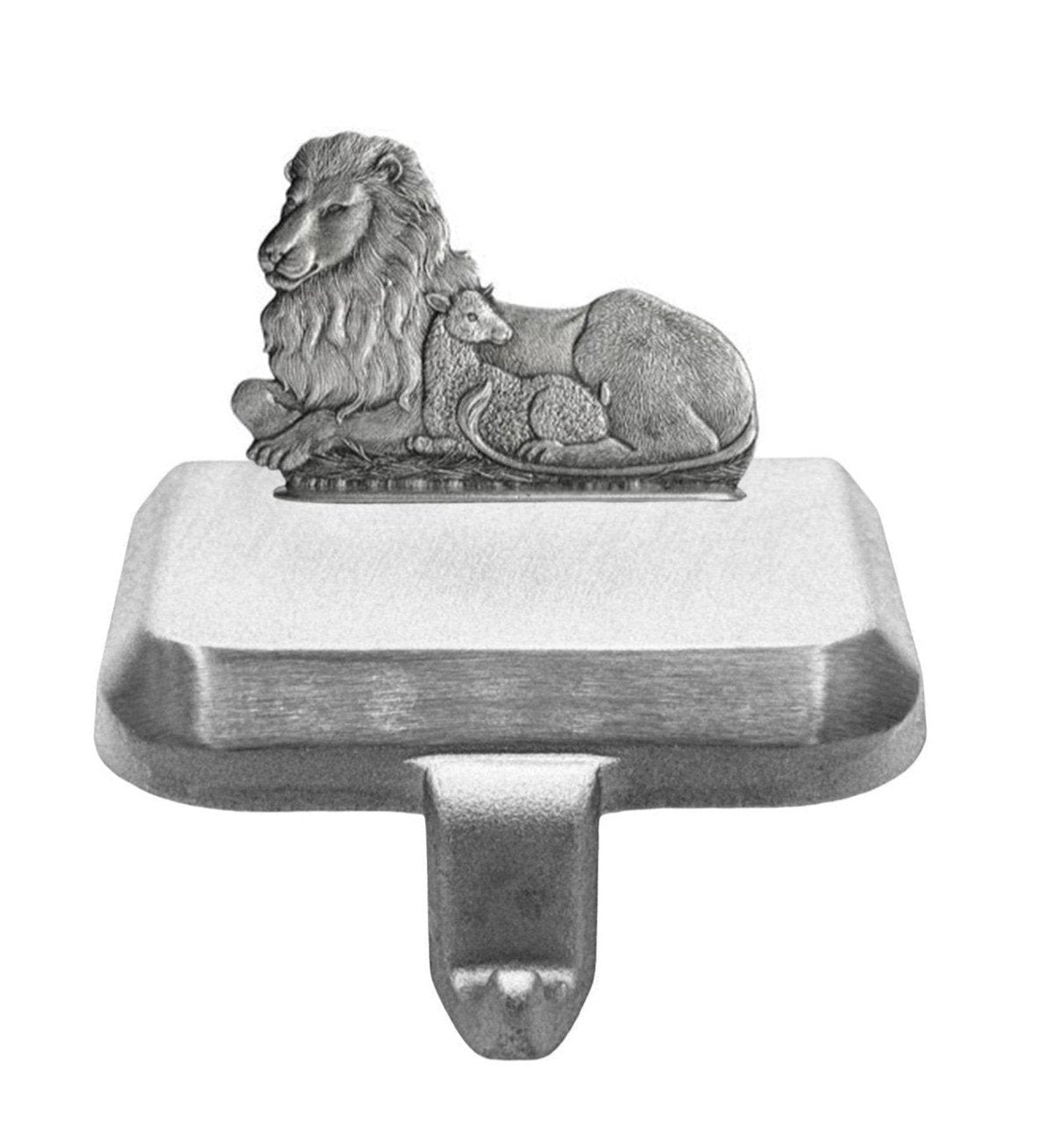 Lion & Lamb - Stocking or Basket Holder - Engravable