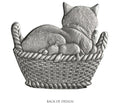 Load image into Gallery viewer, Kitten in Basket - Stocking or Basket Holder - Engravable
