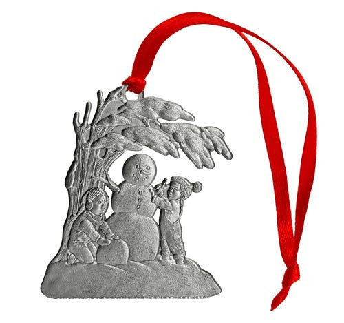 Snowman with Children - Ornament