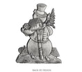 Load image into Gallery viewer, Snowman with Sled - Stocking or Basket Holder - Engravable
