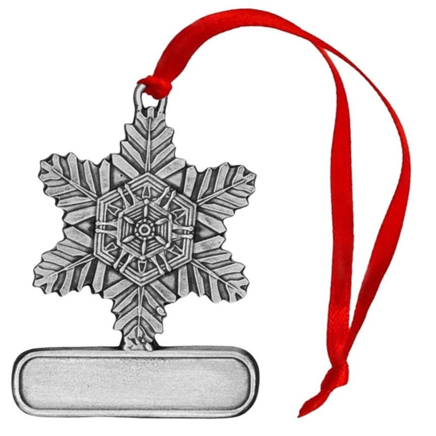 Snowflake #01 - Ornament - Engravable