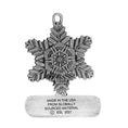 Load image into Gallery viewer, Snowflake #01 - Ornament - Engravable
