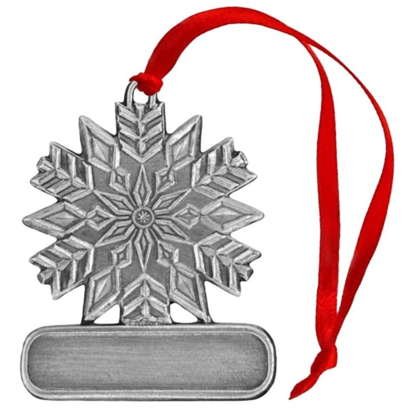 Snowflake #02 - Ornament - Engravable