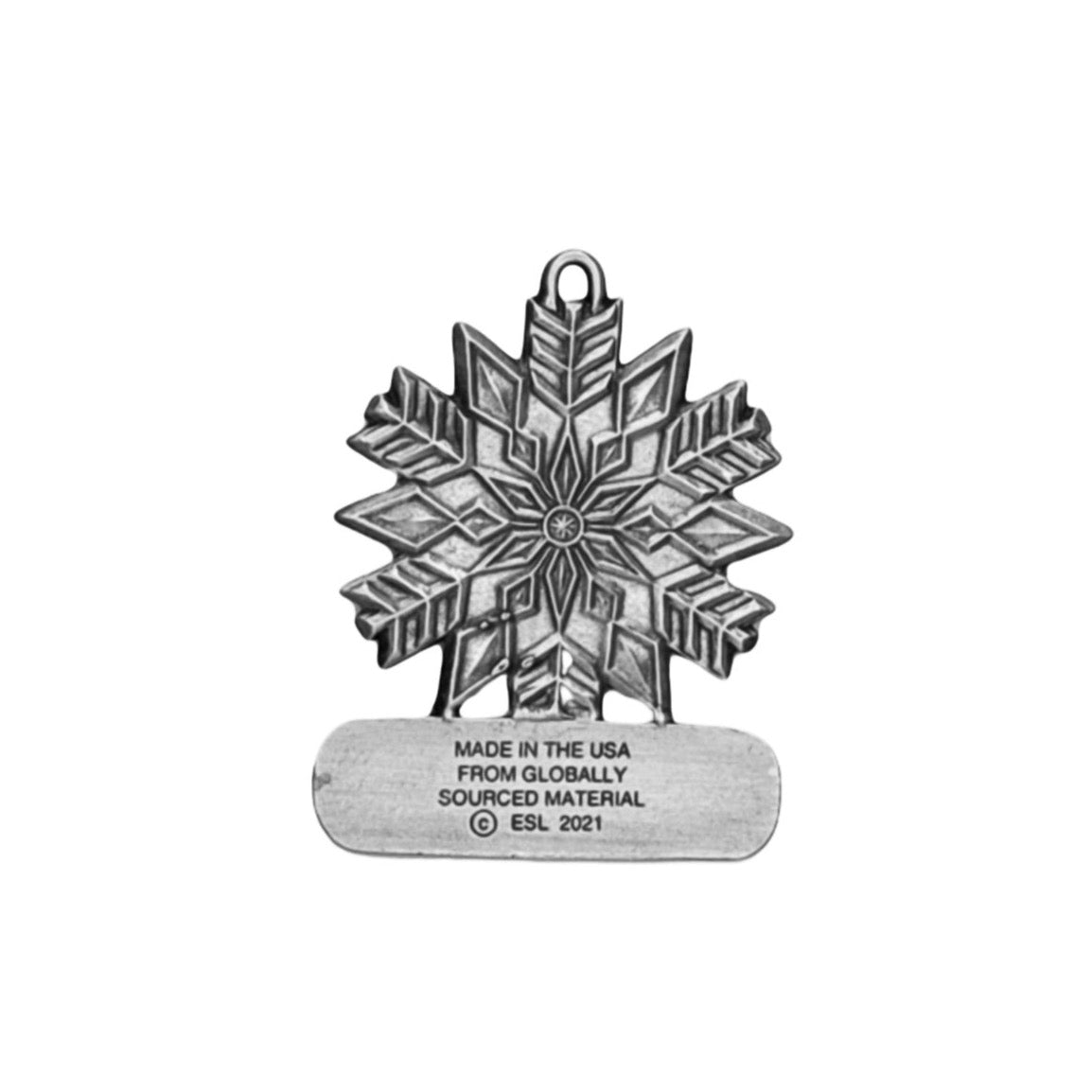 Snowflake #02 - Ornament - Engravable