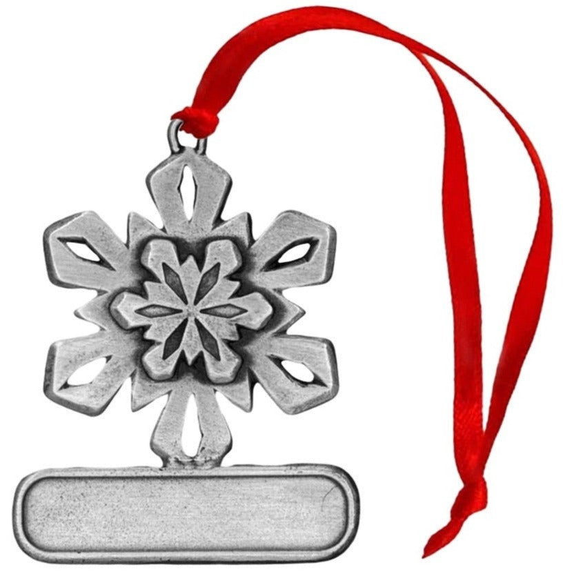 Snowflake #13 - Ornament - Engravable