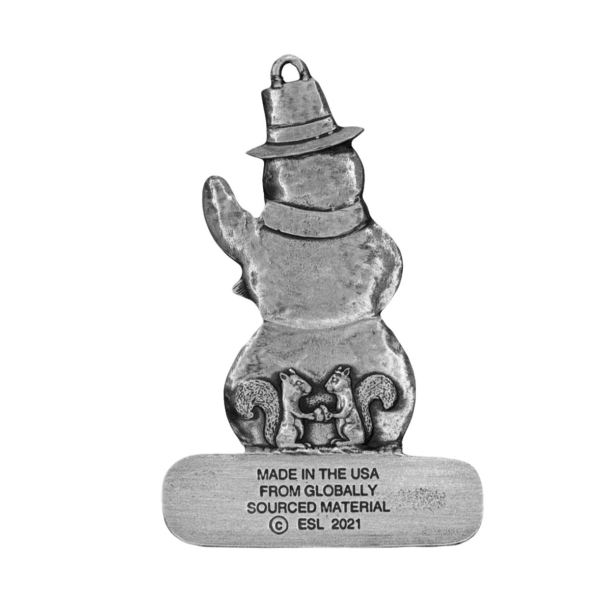 Classic Snowman - Ornament - Engravable