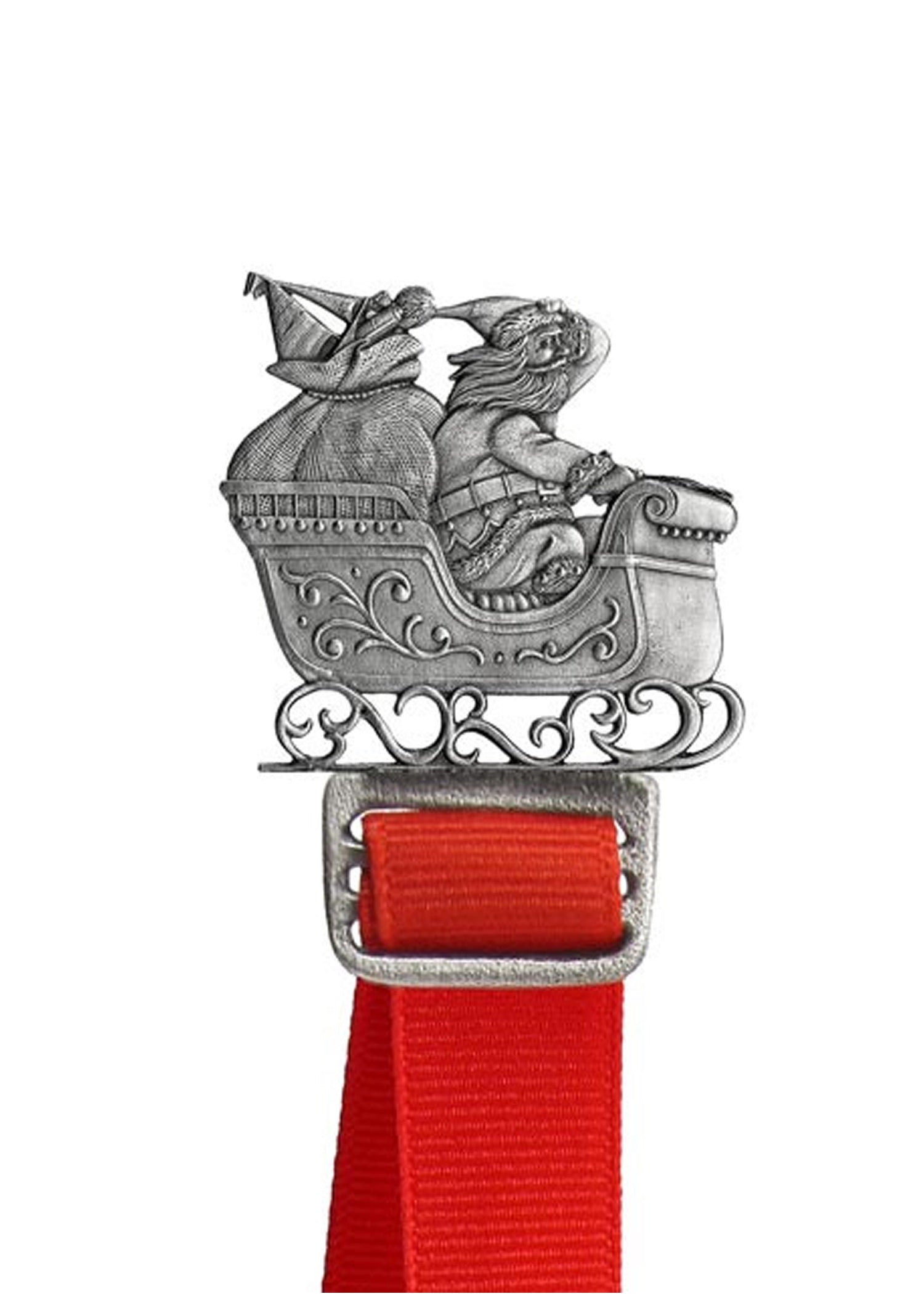 Santa in Sleigh - Bookmark