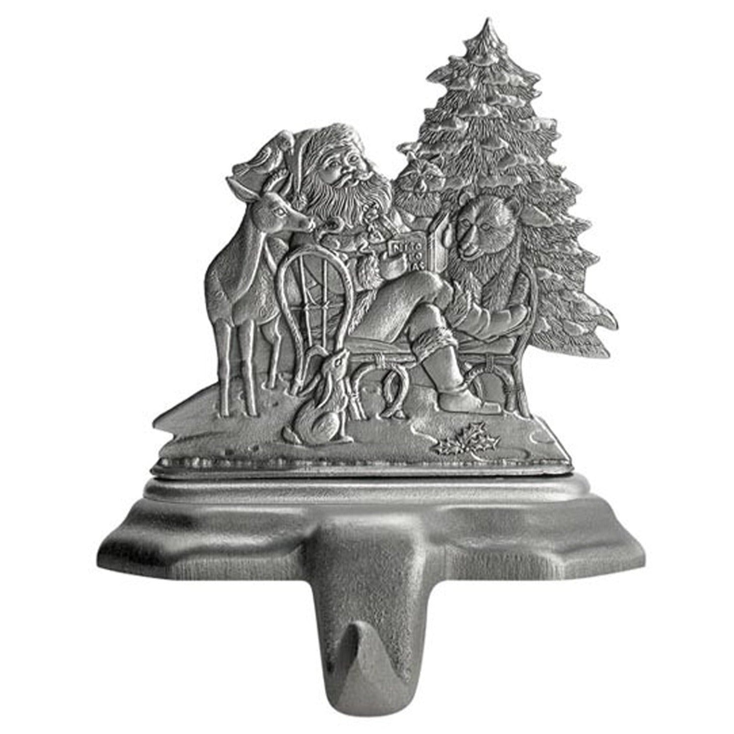 Santa with Woodland Animals - Stocking or Basket Holder