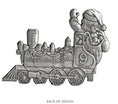 Load image into Gallery viewer, Santa in Train - Ornament
