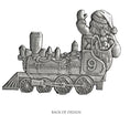 Load image into Gallery viewer, Santa in Train - Mini Ornament
