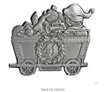 Load image into Gallery viewer, Elf in Coal Car - Ornament
