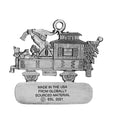 Load image into Gallery viewer, Elf in Train Caboose - Ornament - Engravable
