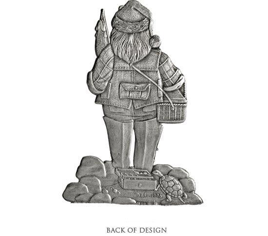 Santa Fishing - Stocking or Basket Holder - Engravable