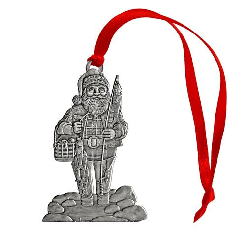 Santa Fishing - Ornament