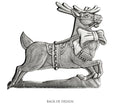 Load image into Gallery viewer, Reindeer with Bow - Ornament
