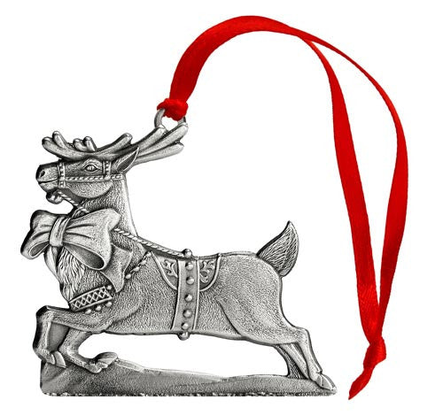 Reindeer with Bow - Mini Ornament