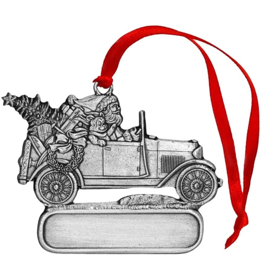 Santa in Model A - Ornament - Engravable