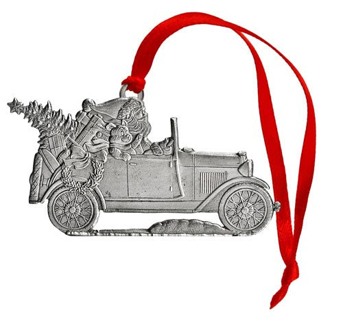 Santa in Model A - Mini Ornament