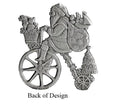 Load image into Gallery viewer, Santa on Vintage Bike - Stocking or Basket Holder - Engravable
