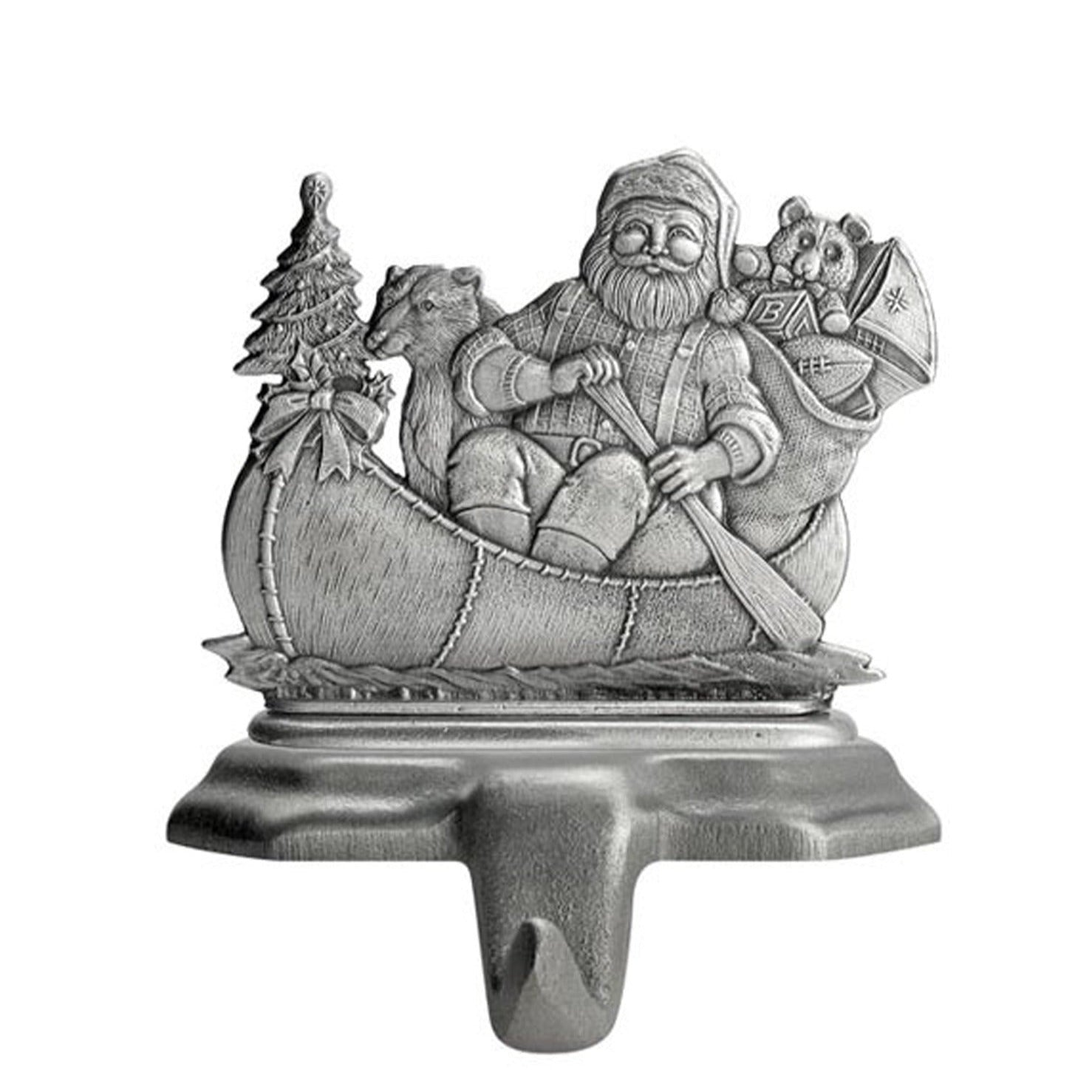 Santa Canoeing - Stocking or Basket Holder