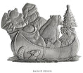 Load image into Gallery viewer, Santa Canoeing - Stocking or Basket Holder - Engravable
