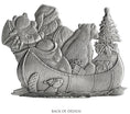 Load image into Gallery viewer, Santa Canoeing - Ornament
