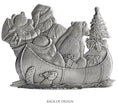 Load image into Gallery viewer, Santa Canoeing - Mini Ornament
