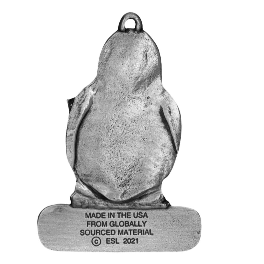 North Pole Penguin - Ornament - Engravable