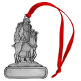 Load image into Gallery viewer, Santa with Reindeer - Ornament - Engravable
