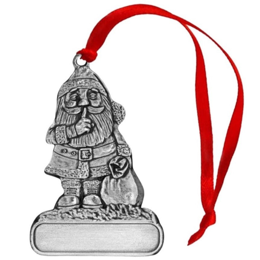 Santa Gnome - Ornament - Engravable