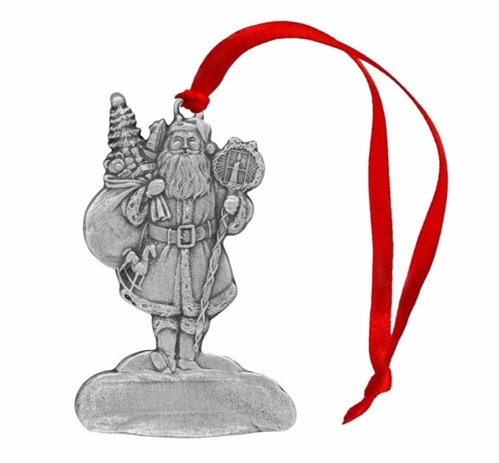 Santa Lights the Way - Ornament