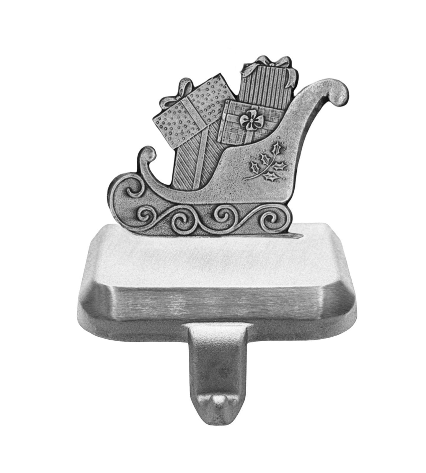 Sleigh with Presents - Stocking or Basket Holder - Engravable